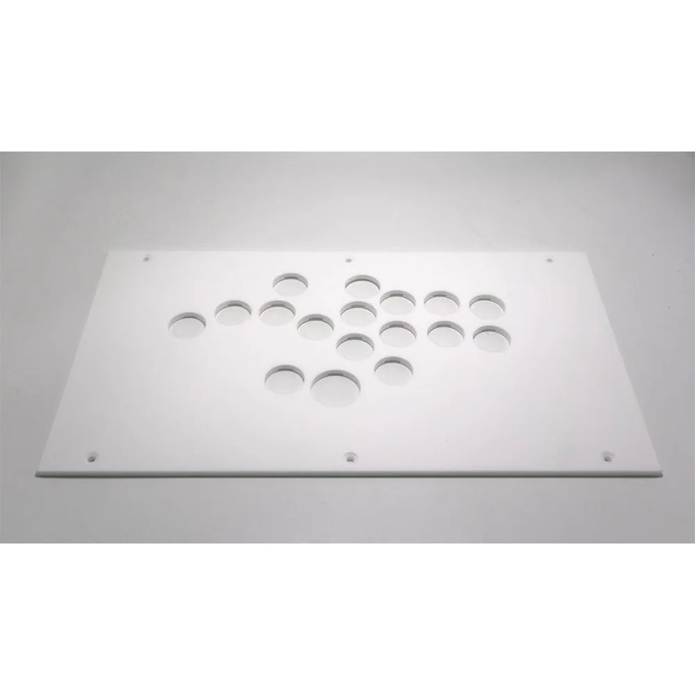 Arcade Controller DIY Panel FightBox Custom Panel F Series 35cm x 20cm Hitbox Style Transparent Glossy Frosted Panel with Screws