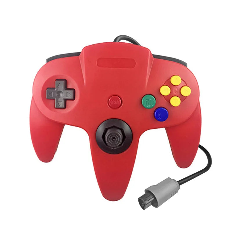Wired Transparent Controller for N64 Console, Solid Colors