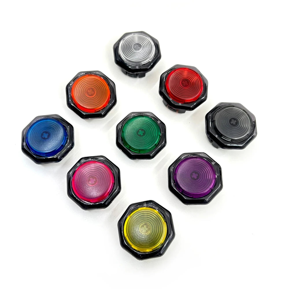 Sinoarcade 8pcs Low Profile Arcade Buttons, Kailh Hot-Swap