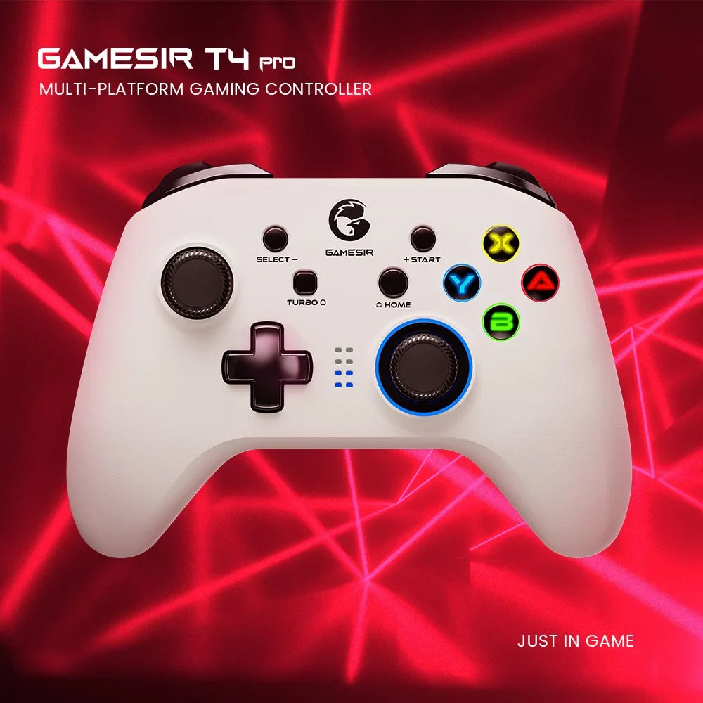 GameSir T4 Pro White Bluetooth Controller for Switch, PC, Phone