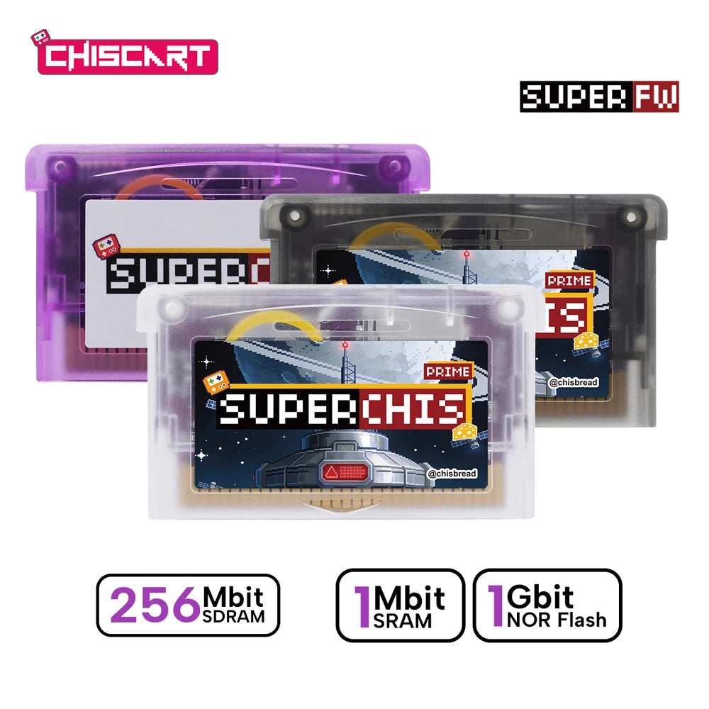 GBA SuperChis Prime Game Reader Cart for NDS/NDSL/GB Player