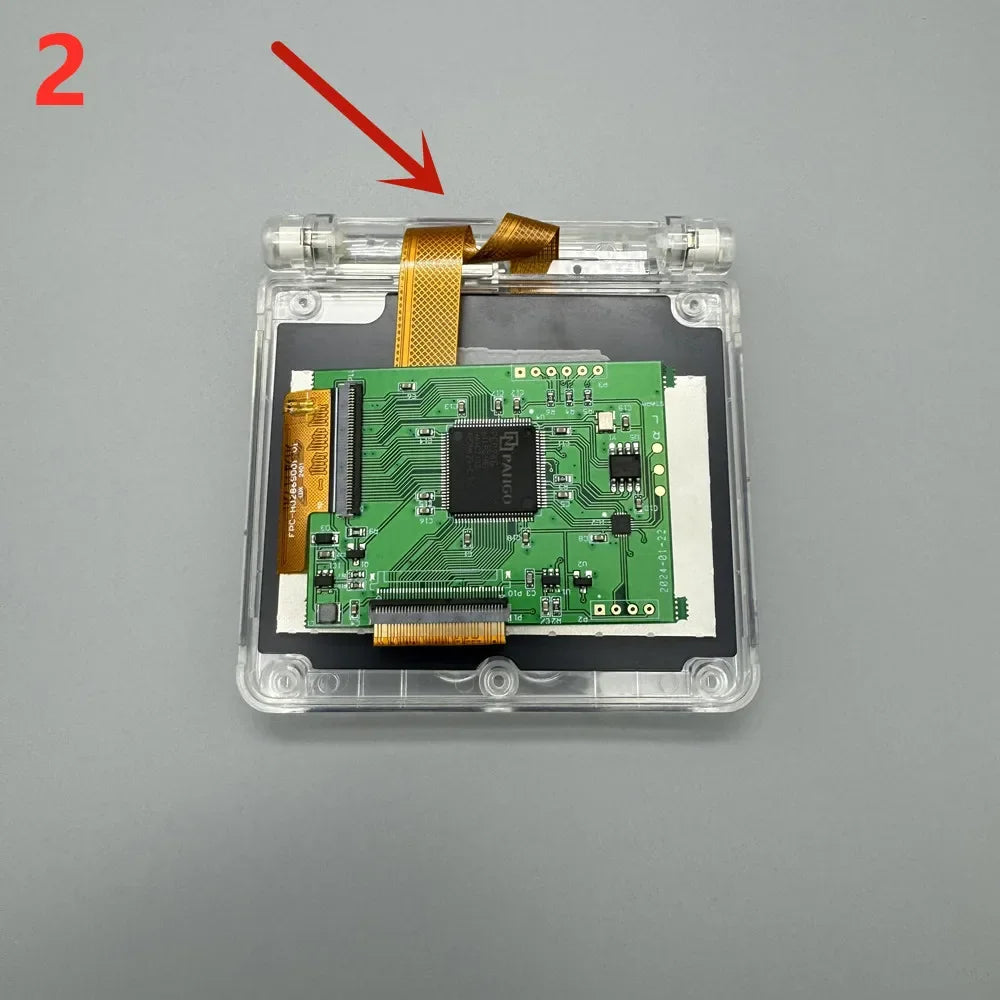 V5.4 2.9" IPS High Brightness LCD Screen Replacement Full Shell Kit for Game Boy Advance SP GBA SP Retro Console Mod Parts