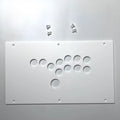 Arcade Controller DIY Panel FightBox Custom Panel F Series 35cm x 20cm Hitbox Style Transparent Glossy Frosted Panel with Screws