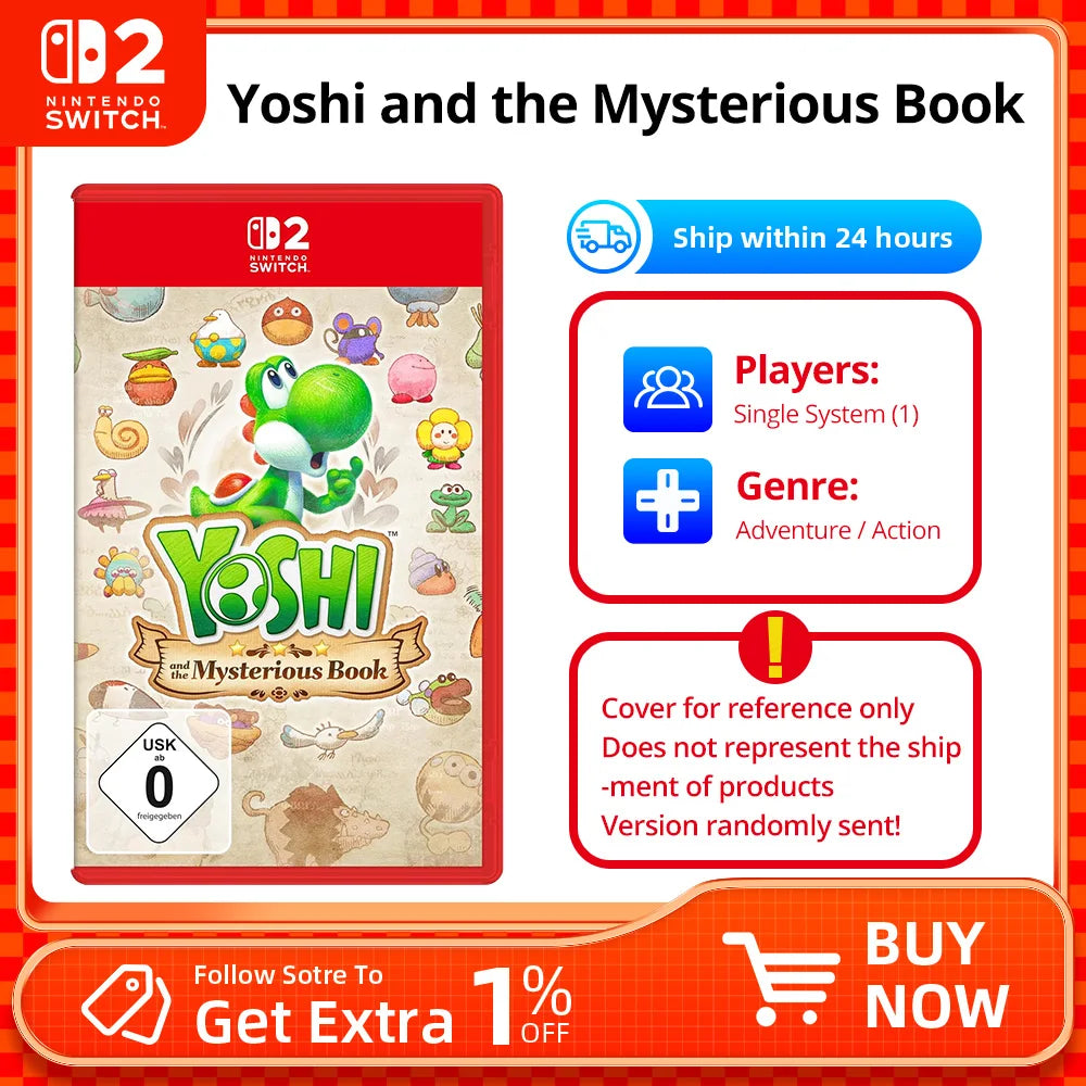 Yoshi and the Mysterious Book - Nintendo Switch 2 Edition Game