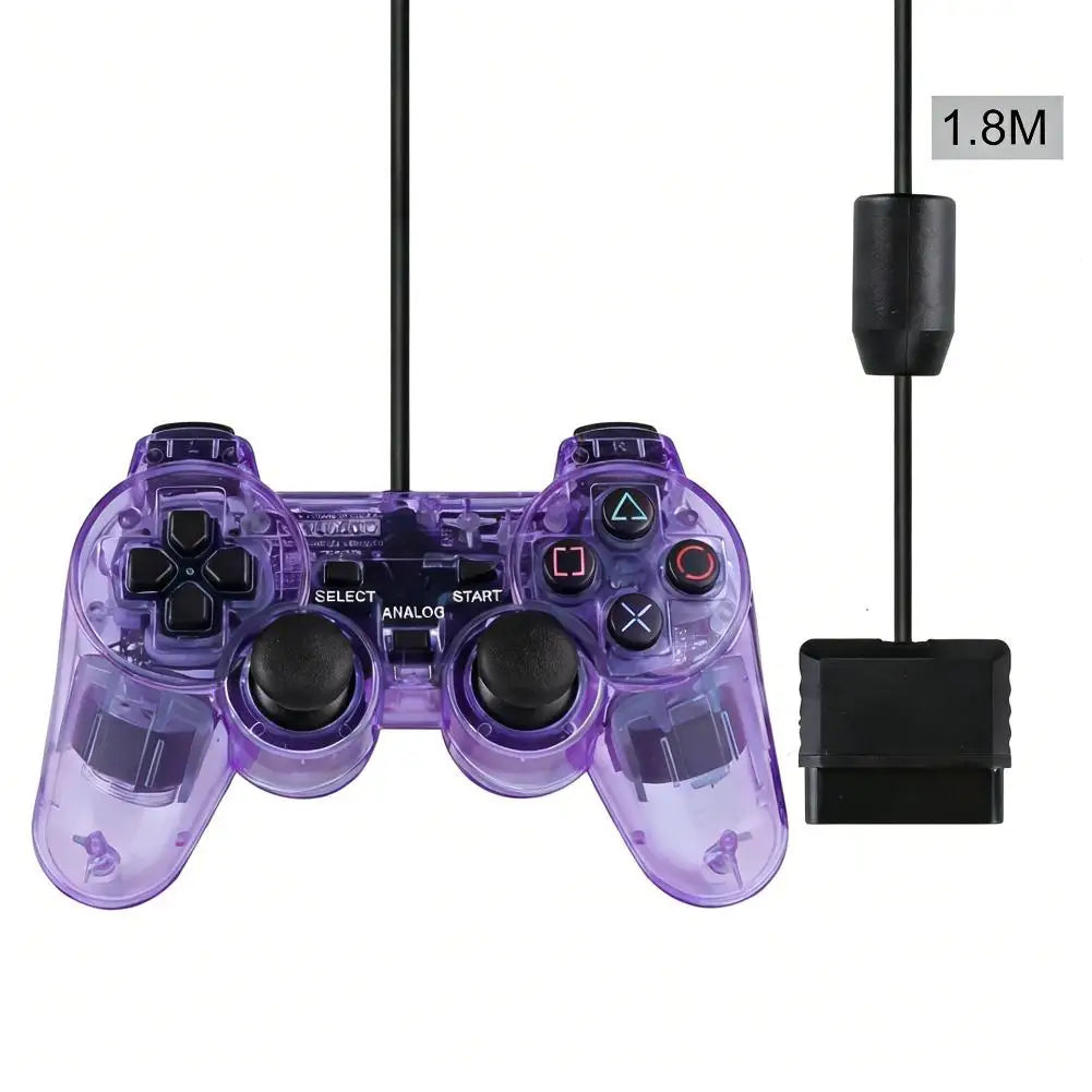 Transparent Wired Controller for PS1, PS2 and PS2 Slim