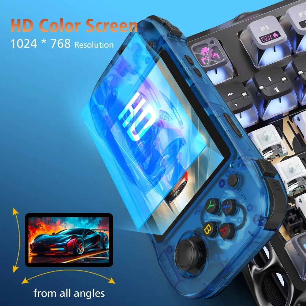 R46H Retro Handheld Console HD IPS Screen, 64G/128G, Up to 29K Games