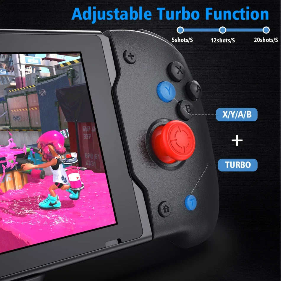 Grip Controller IV-SW133 for Nintendo Switch, 6-Axis Gyro, Vibration