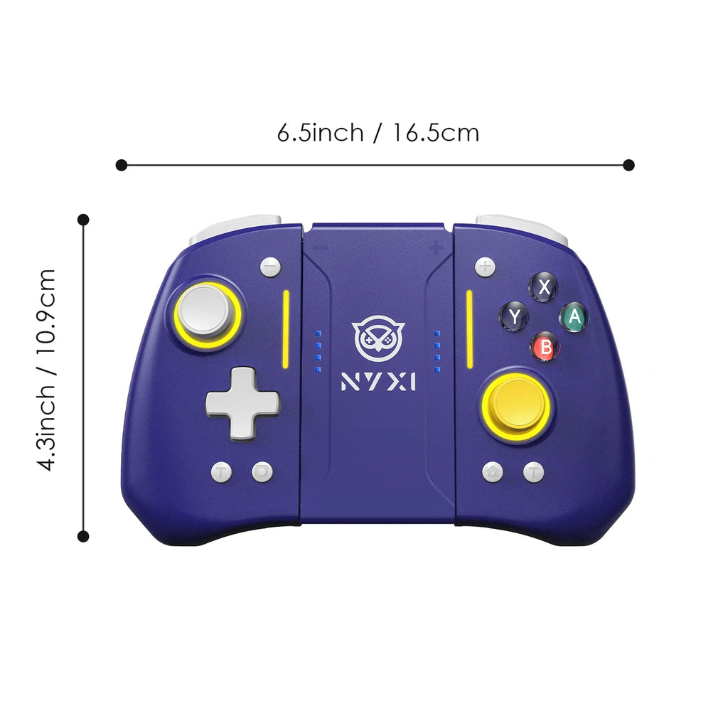 NYXI Hyperion Pro Hall Joystick Wireless Game Controller Gamepad with RGB Lights for Nintendo Switch