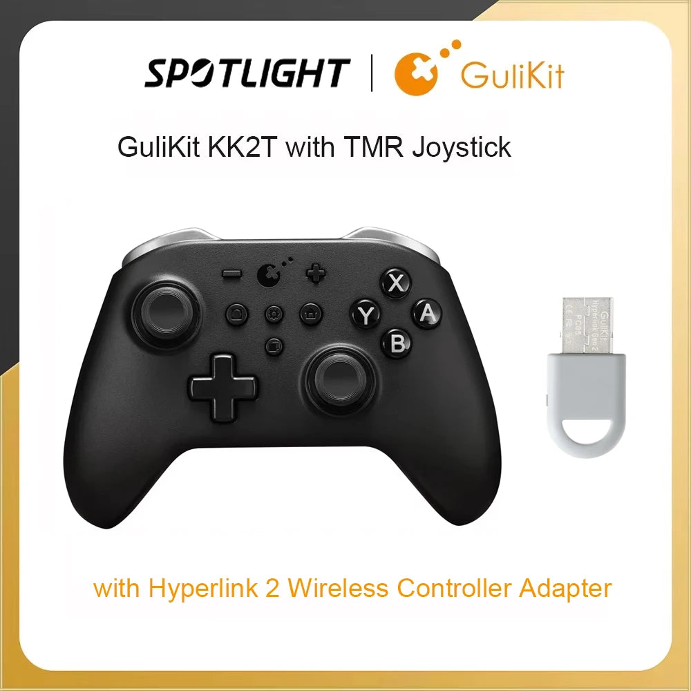 GuliKit KK2T TMR Controller with Hyperlink 2 Adapter, Switch 2 PC