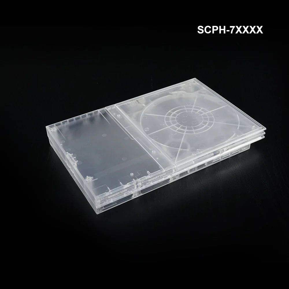 Bitfunx PS2 Slim Transparent Replacement Shell Case 7W 9W