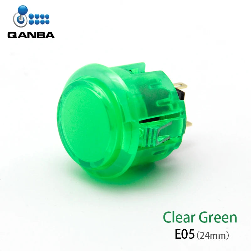 QANBA Gravity KS Clear Snap-In Pushbuttons 24mm 30mm, 6 Pcs