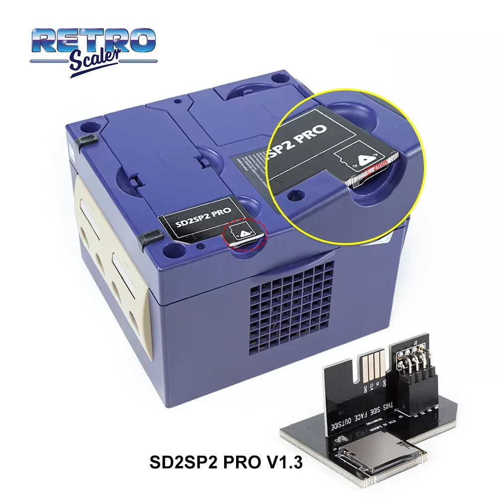 RetroScaler SD2SP2 POR V1.3 MicroSD Adapter for GameCube