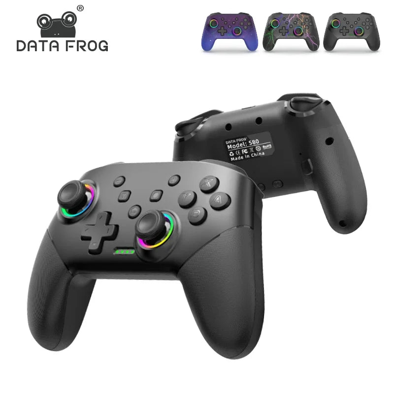 DATA FROG Pro Controller for Switch, OLED, Lite, 1000mAh
