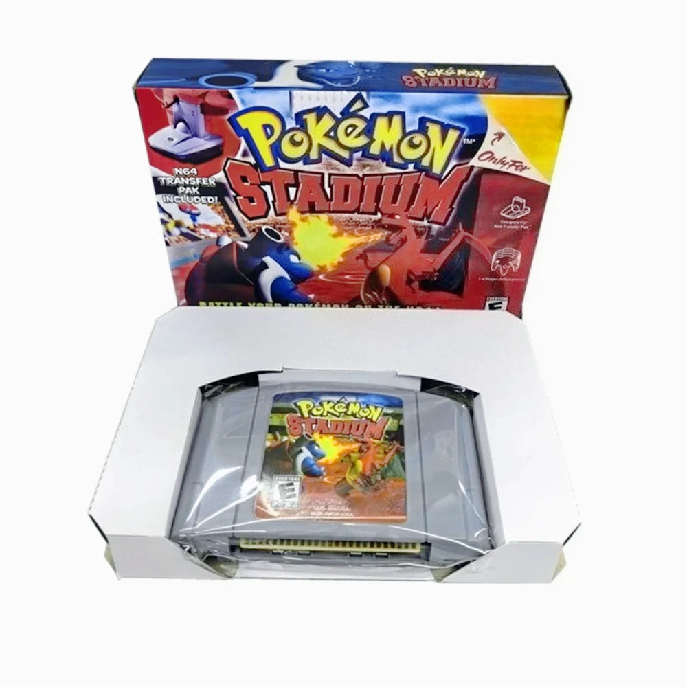 Pokémon Stadium 1 or 2 N64 Cartridge, US NTSC English Version