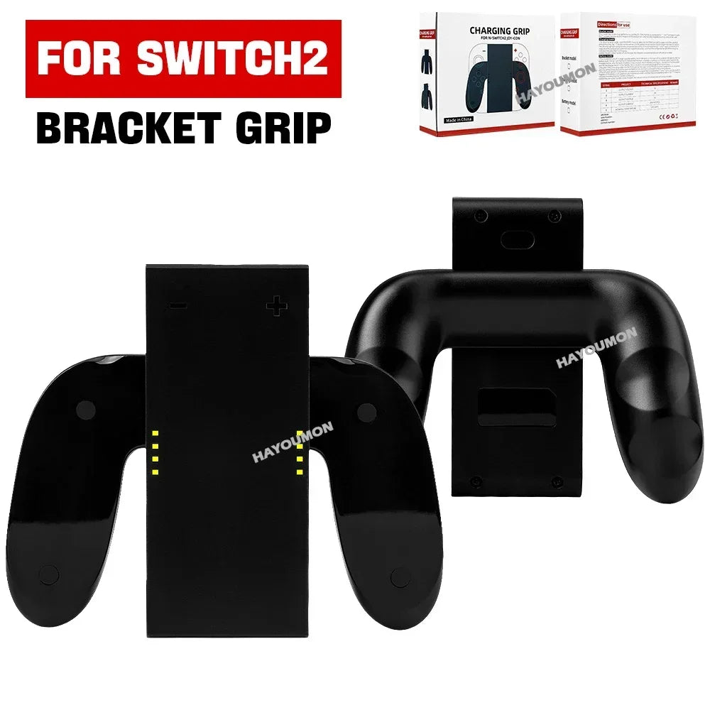Grip Bracket for Nintendo Switch 2 Joy-Con, Charging Option