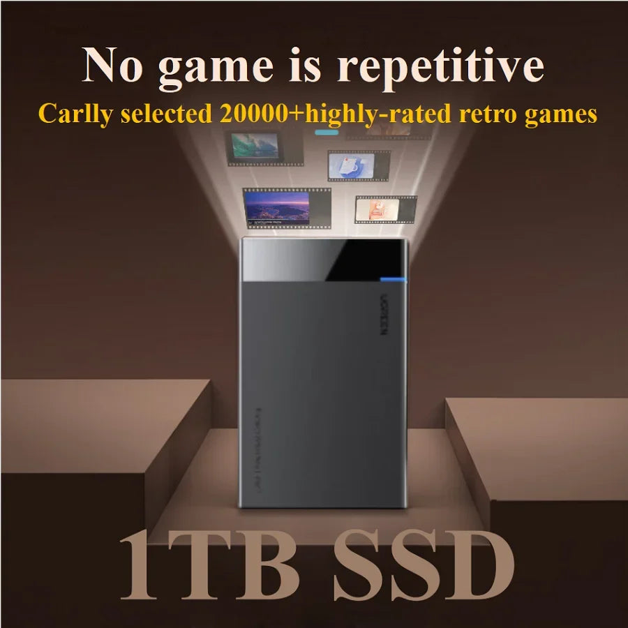 Retro Game 1TB SSD Console contains Retrobat Playnite and Hyperspin emulators with 20000+ high score retro game for Xbox PS4 PS3