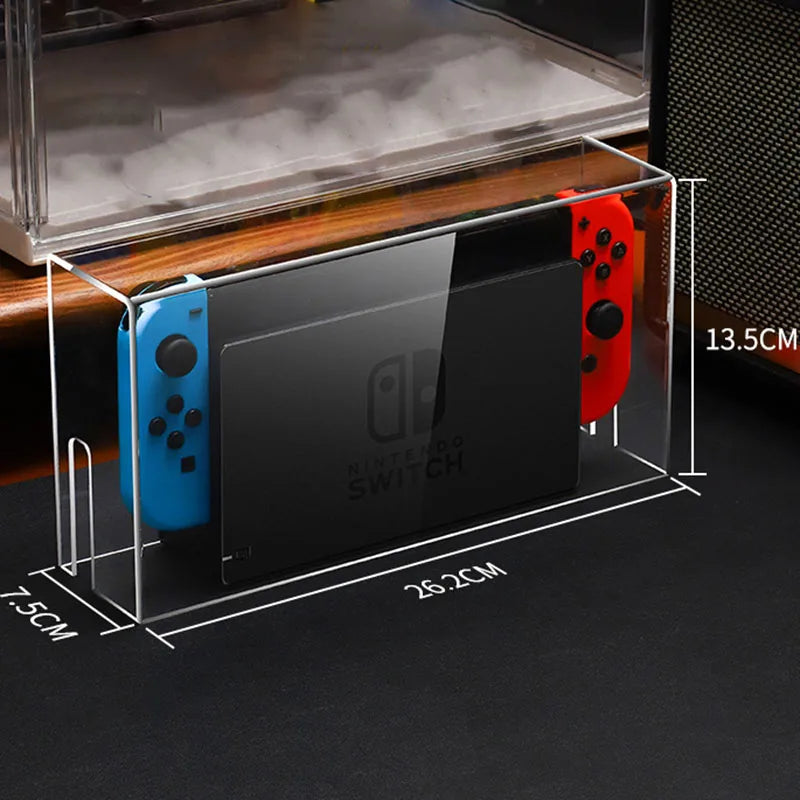 Nintendo Switch OLED Dock Dust Cover Acrylic Clear Display Box