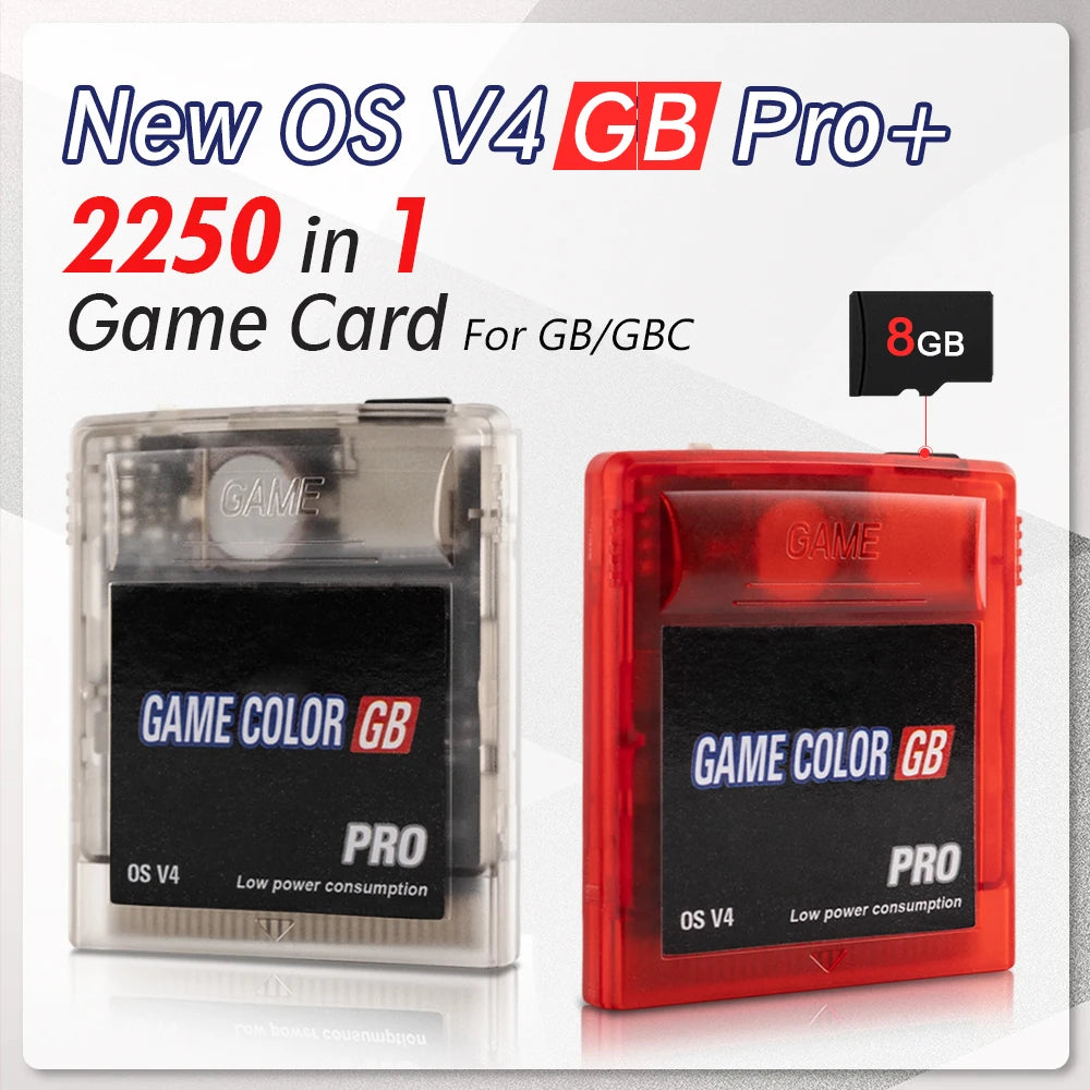 GB GBC Flash Cartridge Compatible with Game Boy Game Boy Color and Game Boy Advance 8GB Micro SD Card Menu Return Button