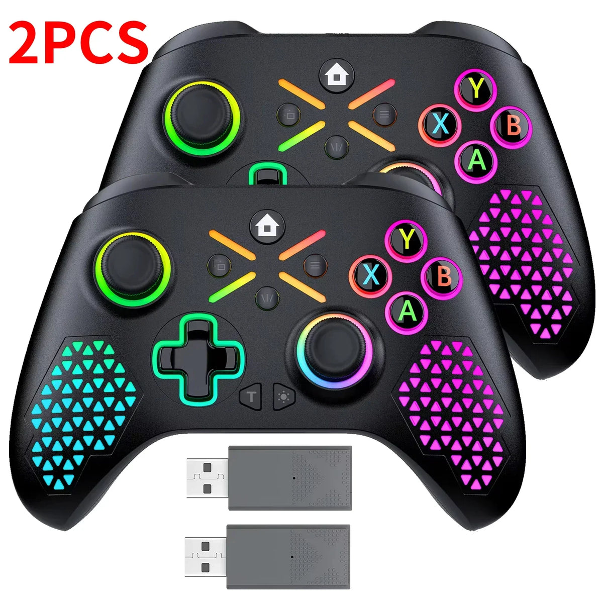 2.4G Wireless Gamepad for Xbox One, Series X/S & PC, RGB Hall
