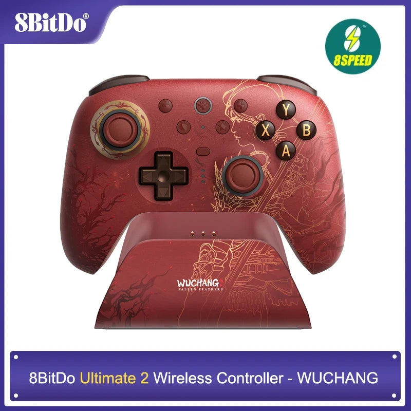 8BitDo Ultimate 2 WUCHANG Controller, TMR Sticks, Charging Dock