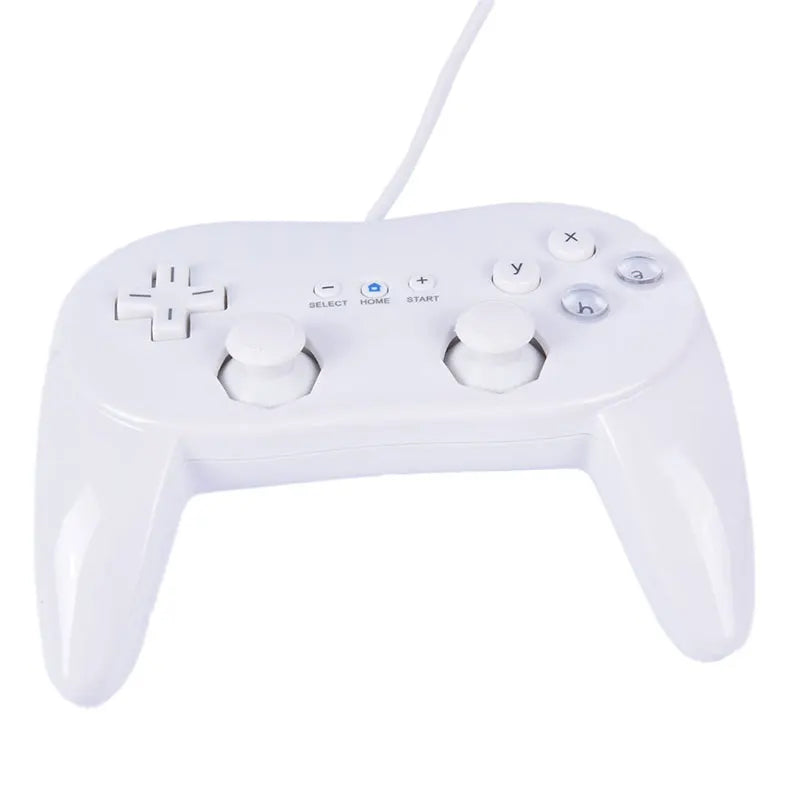 Classic Wired Game Controller for Wii Remote, White or Black