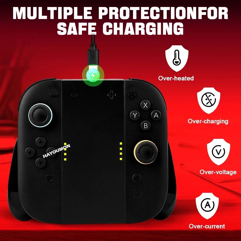 Grip Bracket for Nintendo Switch 2 Joy-Con, Charging Option