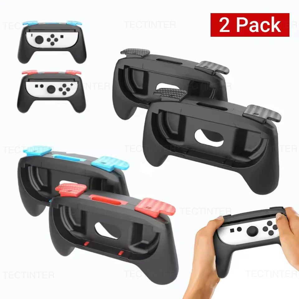Hand Grip for Nintendo Switch 2 with 5 Game Card Slots