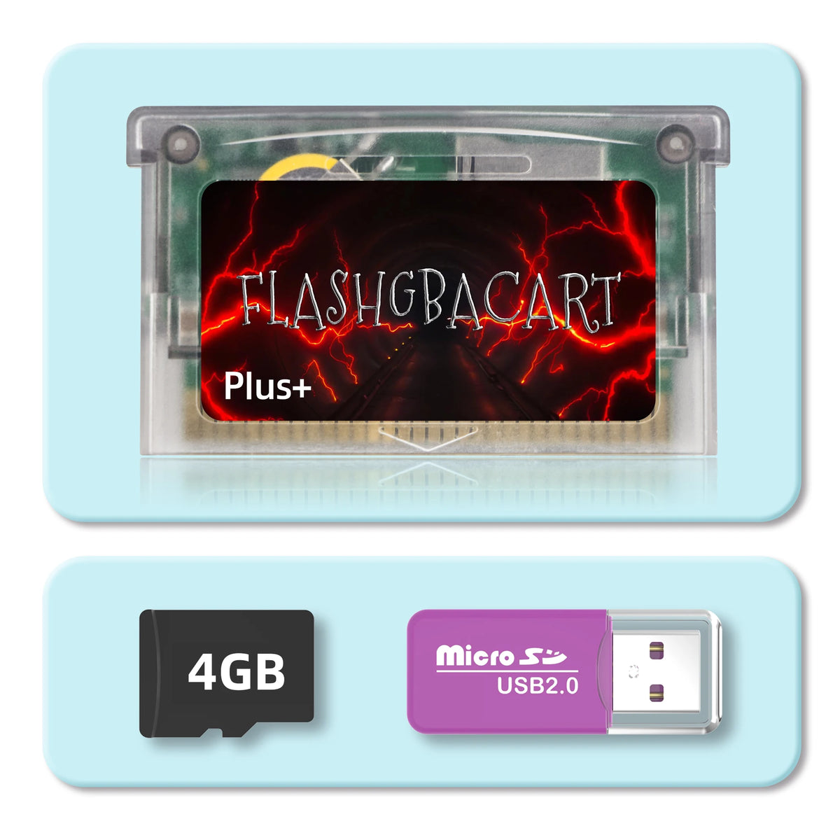 REMANK Flash GBA Cart V1.5 with RTC & 100+ Retro Games for GBA SP