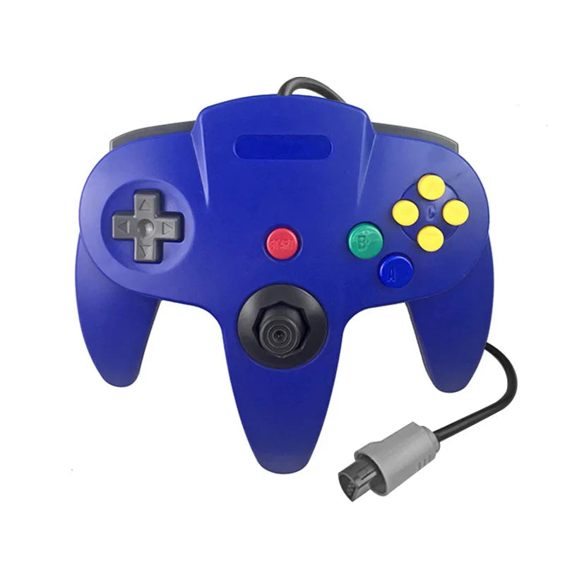 Wired Transparent Controller for N64 Console, Solid Colors