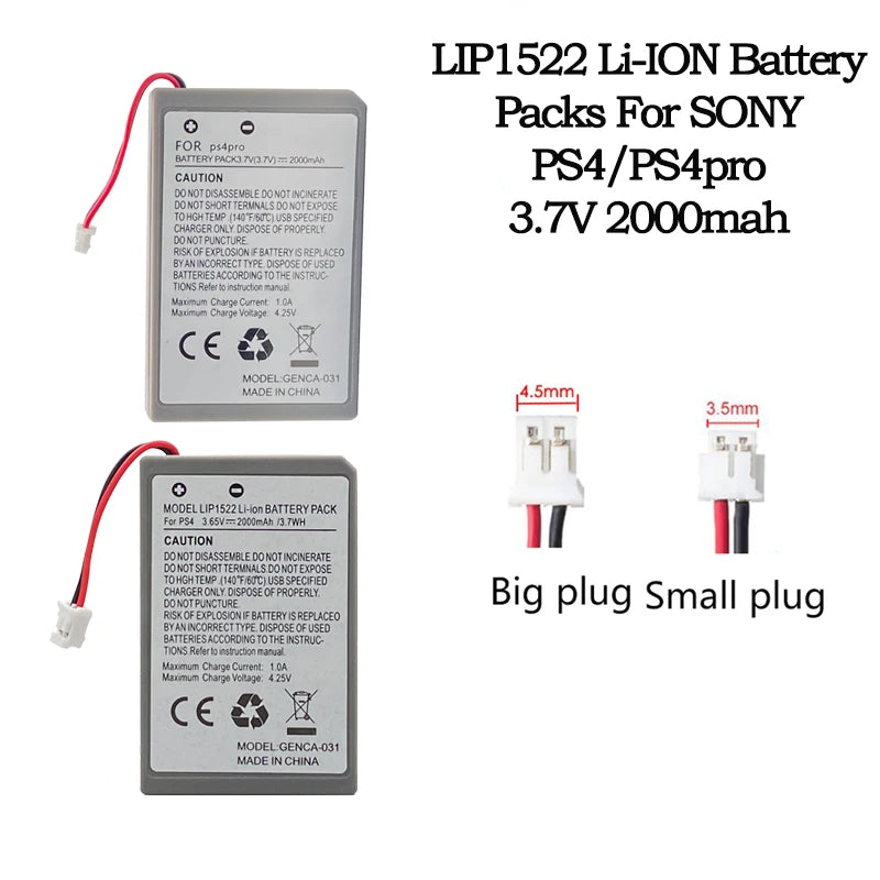 PS4 Controller Battery LIP1522 KCR1410 for DualShock 4 V1 V2