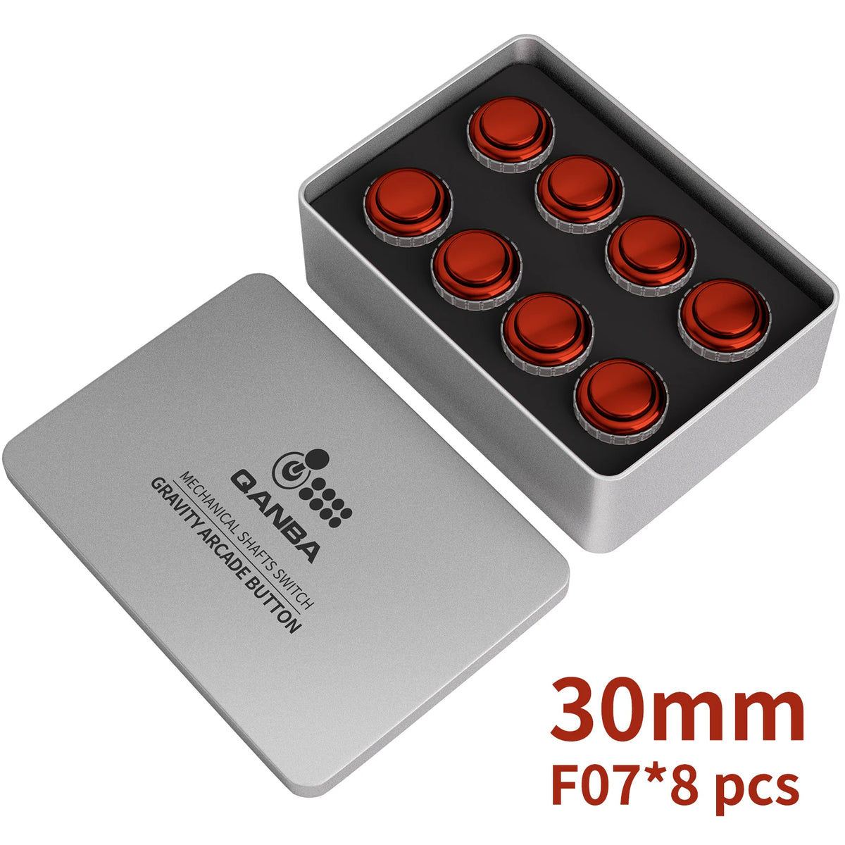 QANBA Gravity LX Arcade Buttons Metallic Color 30mm Mechanical Pushbutton Switch Arcade Stick Accessory DIY Parts