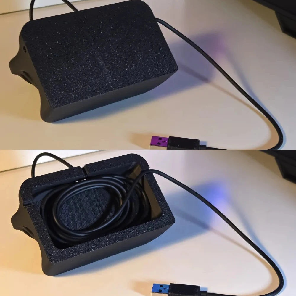 Vertical Stand Desktop Mount For Steam Controller 2026 3D Printed PLA+ Holder With Cable Management And Puck Support