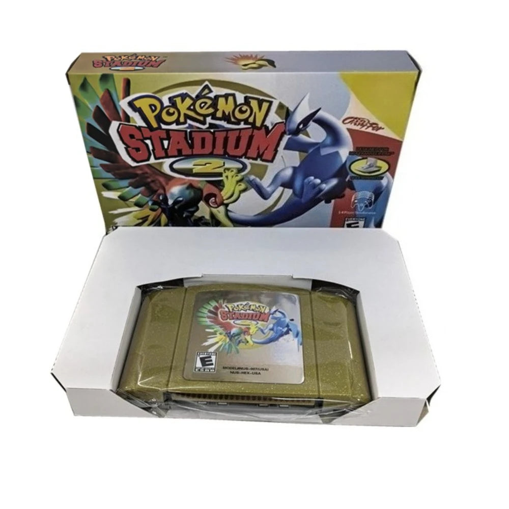Pokémon Stadium 1 or 2 N64 Cartridge, US NTSC English Version