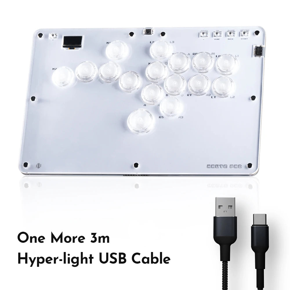 Haute42 R16 Hot-Swappable Leverless Hitbox Controller for PC/PS5