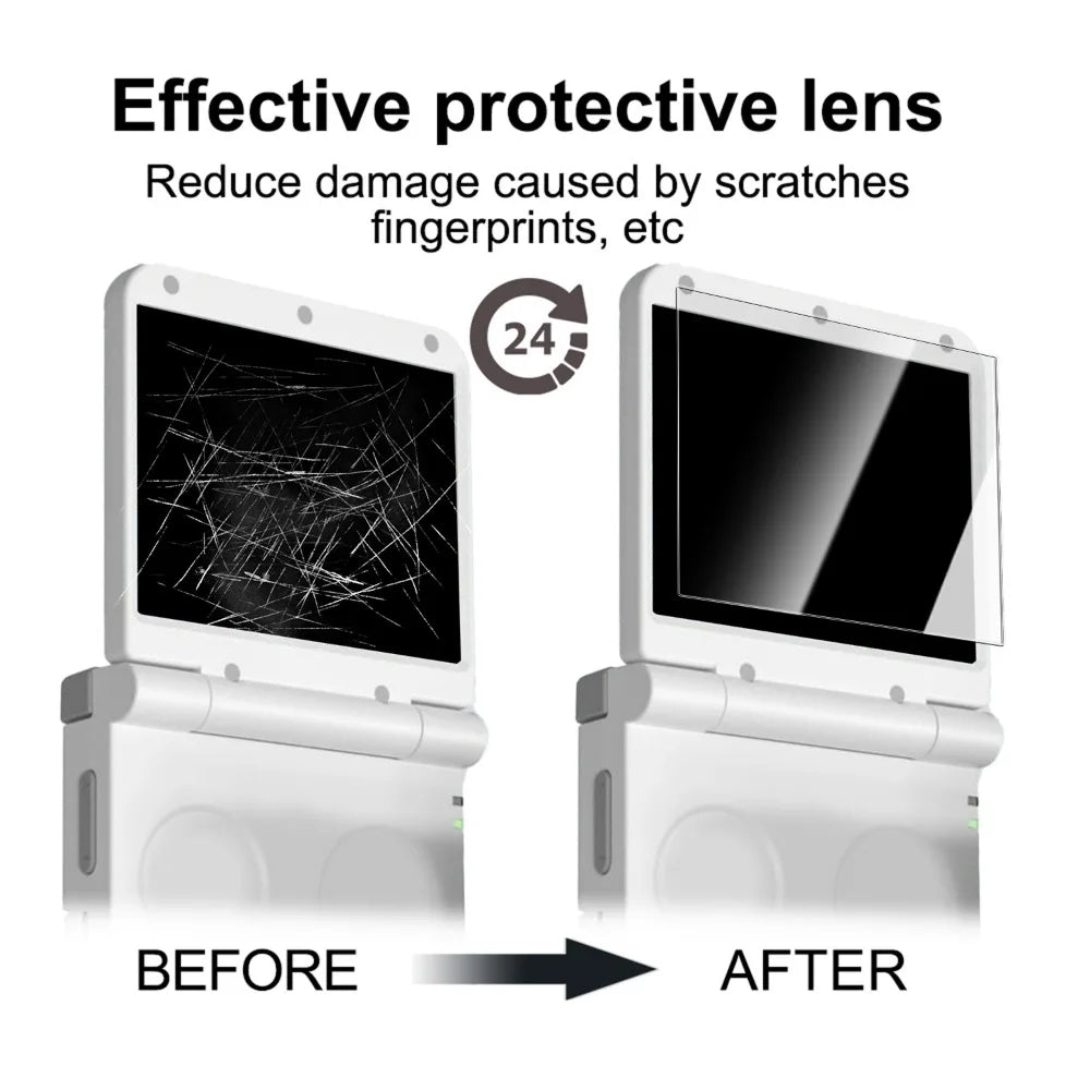 1-5Pcs Tempered Glass for Miyoo-Flip V2 Game Console Anti-Scratch Screen Protectors HD Clear Protective Films for Miyoo-Flip V2