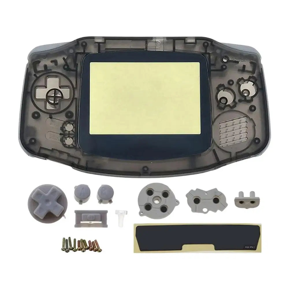 Replacement Full Housing Shell Kit DIY Casing Clear Replacement Shell Full Housing Cover with Buttons Custom For Game Boy GBA