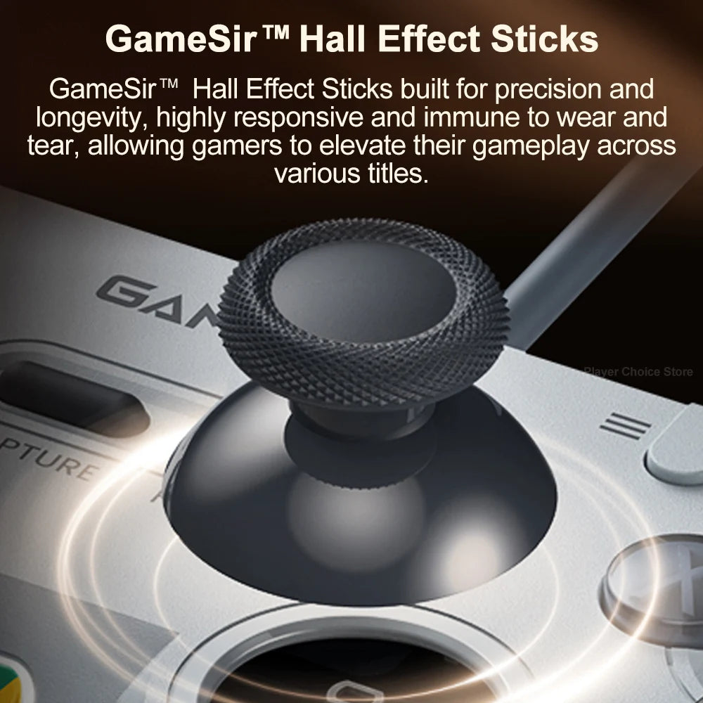 GameSir Retro Wired Gamepads for PC Steam Switch 2/1 Controller Tegenaria Lite Controle Hall Effect Stick 1000Hz Polling Rate