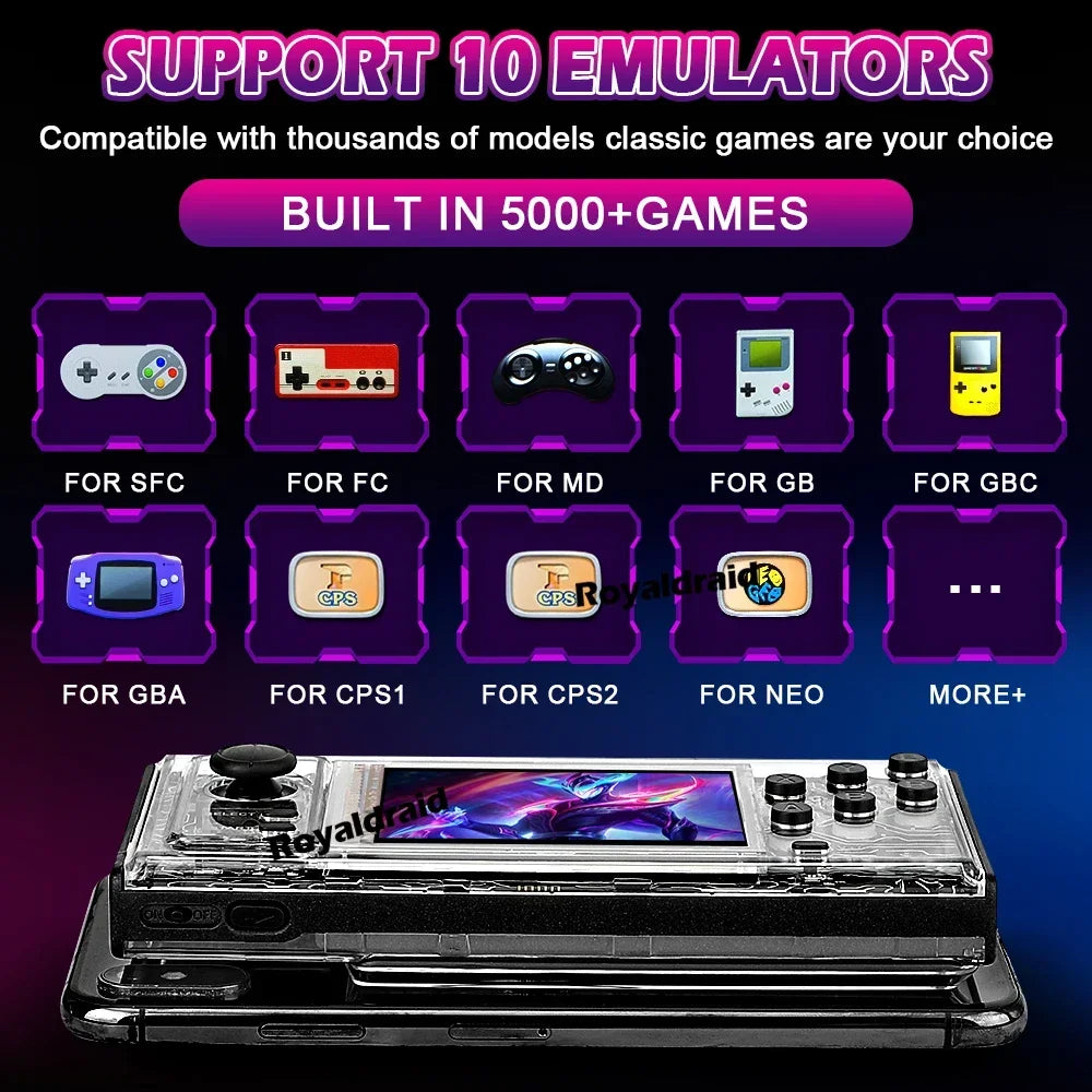 A10 Handheld Game Console and 10000mAh Power Bank, 2-in-1