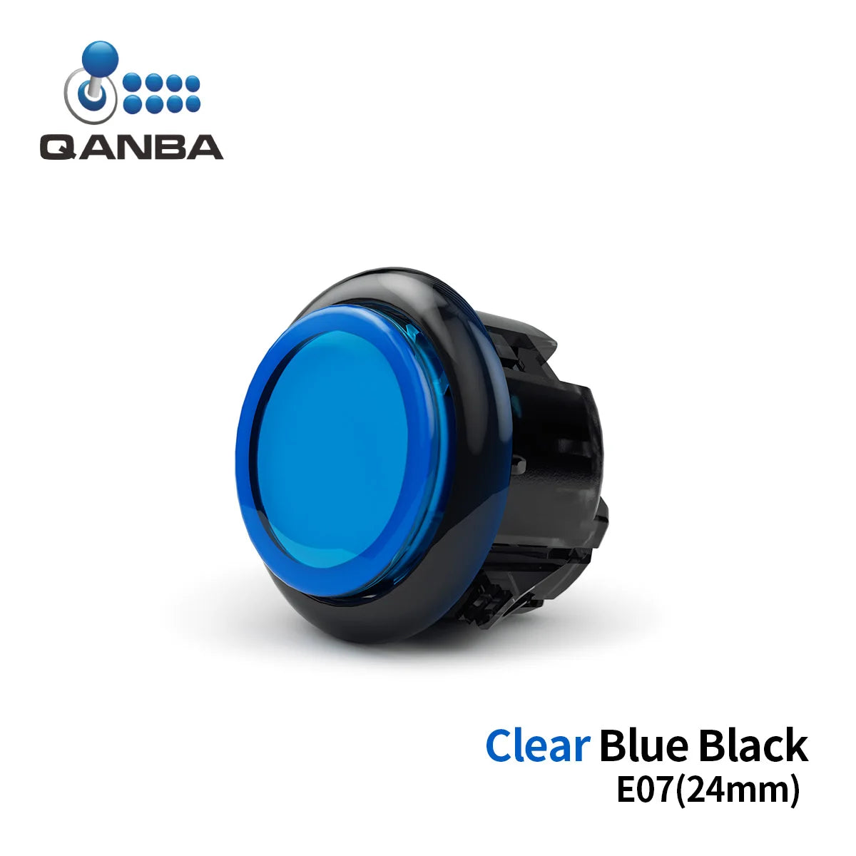 QANBA Gravity KS Silent Arcade Buttons, 30mm/24mm Snap-In