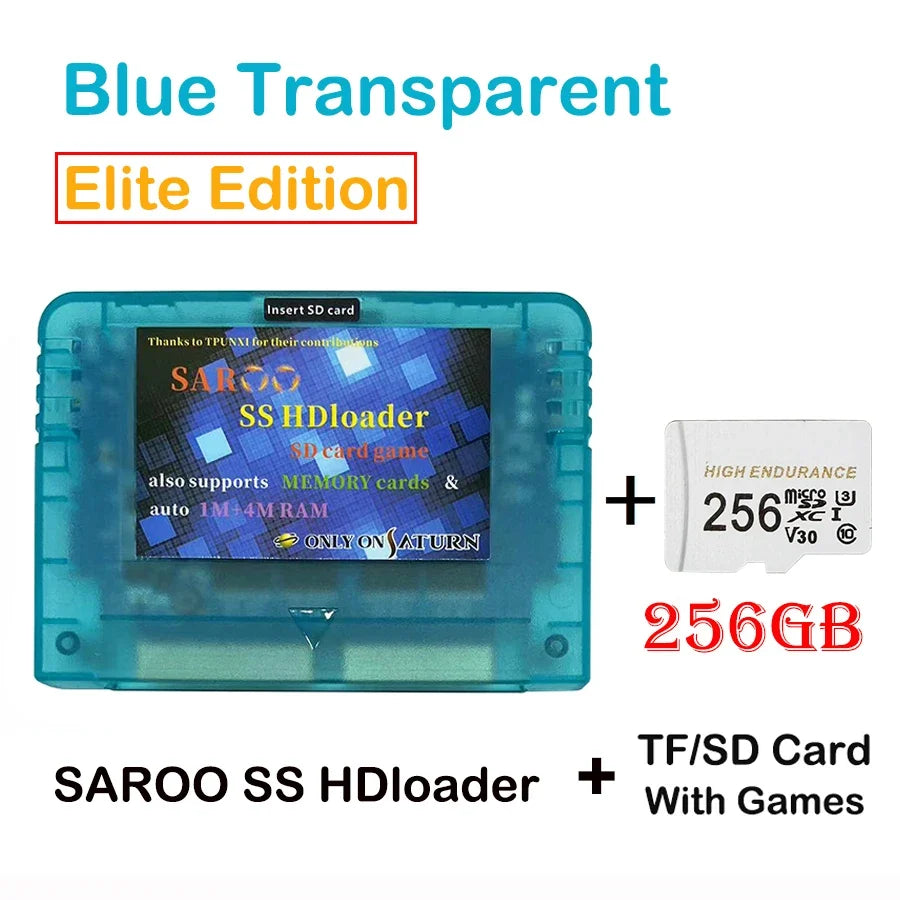 2025 Newest V0.7 SAROO SS HDloader Game Reader Cartridge Card Support SD TF Menory Cards Play Games Without CD for Saturn System