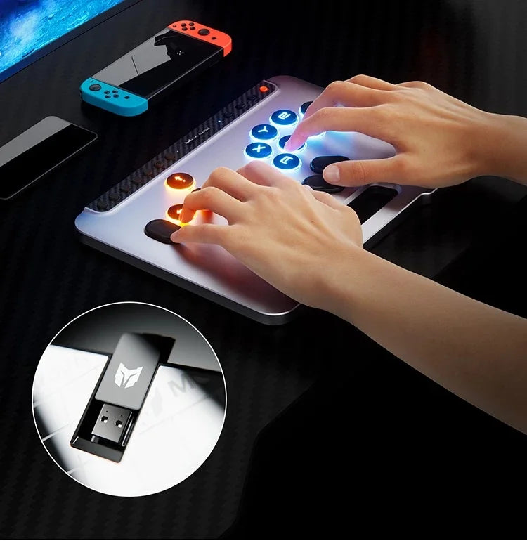 MOJHON DOUJIANG Leverless Controller Fighting Keyboard Kaihua Customized Biaxial Gaming Keyboard Full-Key Support For Hot Plug