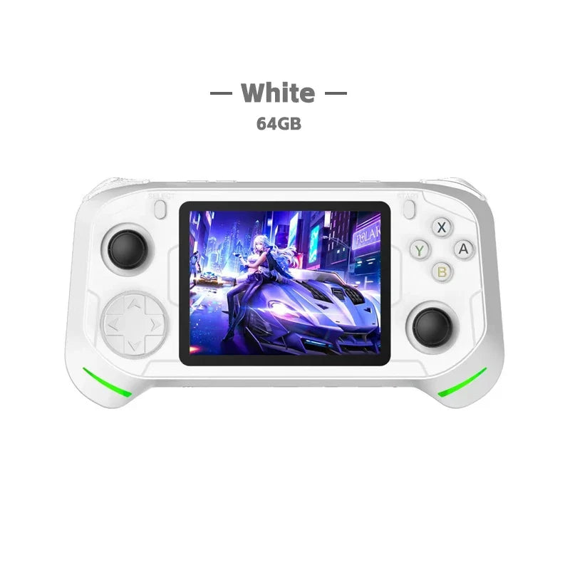 New RX6H Open Source Retro Handheld Video Game Console 3.5 Inch IPS Screen Portable Linux System Pocket Player with 128GB Games
