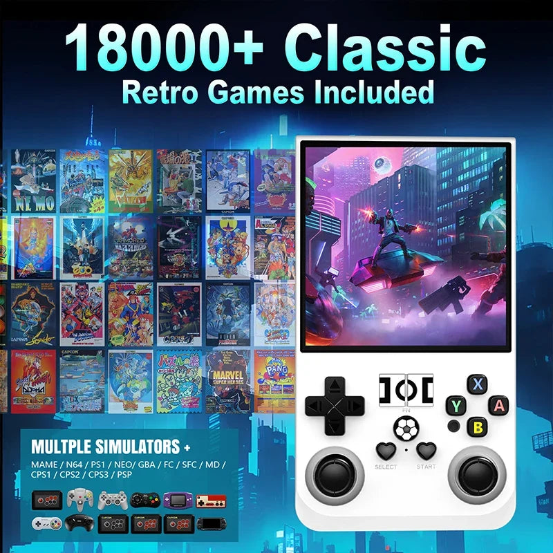 R36Pro Retro Handheld Game Console 3.5 Inch IPS, Up to 30000 Games