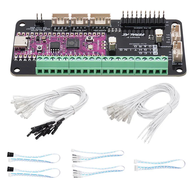 RP2040 PICO Advanced V5.6E USB Passthrough Fighting Board for PS4/PC DIY Fight Stick Arcade Hitbox Controller