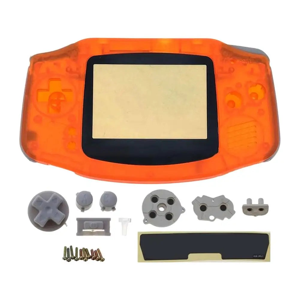 Replacement Full Housing Shell Kit DIY Casing Clear Replacement Shell Full Housing Cover with Buttons Custom For Game Boy GBA
