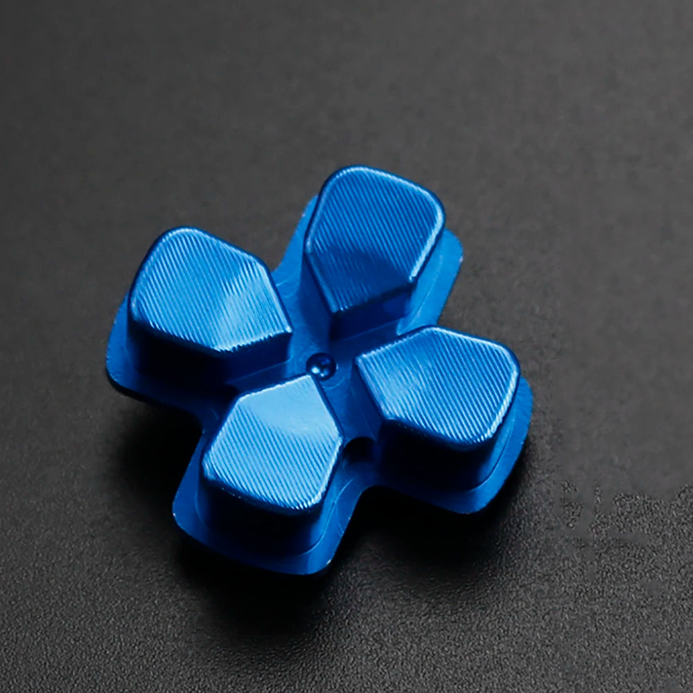 PS4 Thumb Grip Metal Thumb Grips Aluminum Replacement ABXY Bullet Buttons Thumbsticks Chrome D-pad for PS4 SLIM PRO Controller