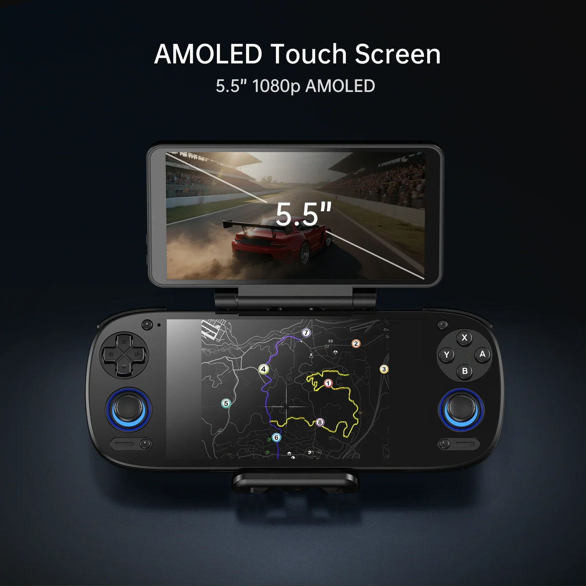 Retroid Pocket 4 Pro Dual Screen Add-on, 5.5-inch OLED Back Clip