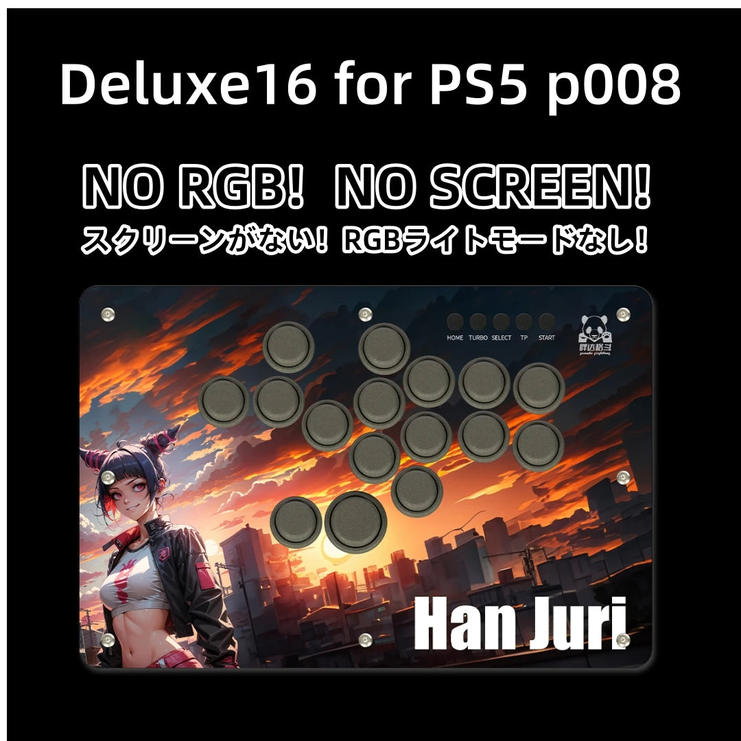 Panda Hitbox Deluxe Custom Panel Fighting Game Joystick Controller Arcade Fighting Stick For PS4/PS3/PC/Switch ゲームコントローラー