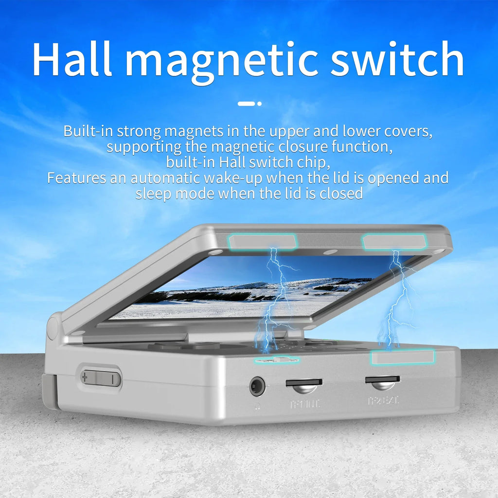 ANBERNIC RG35XXSP Flip Retro Handheld, 3.5 Inch IPS, 64G 5K Games