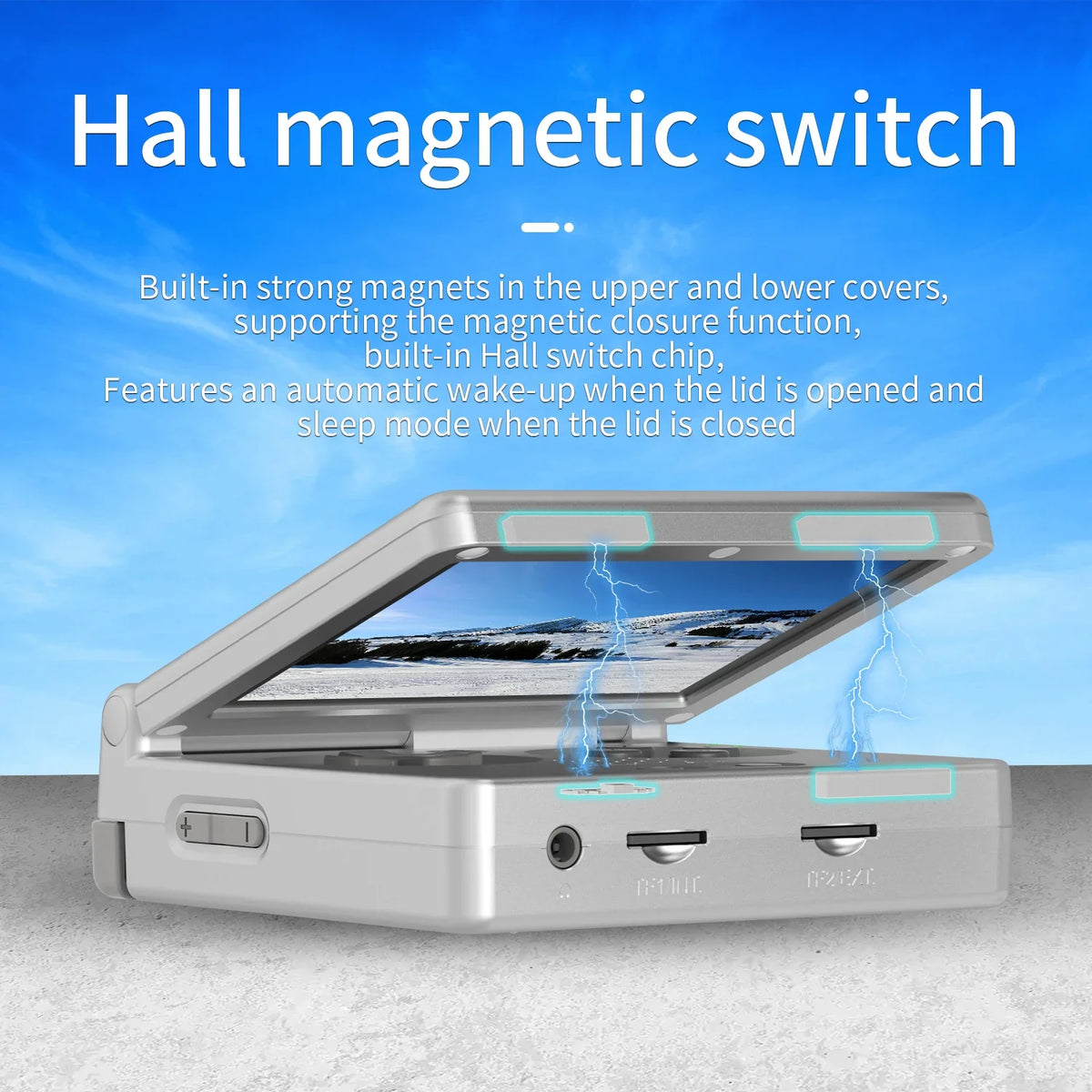 ANBERNIC RG35XXSP Flip Retro Handheld, 3.5 Inch IPS, 64G 5K Games